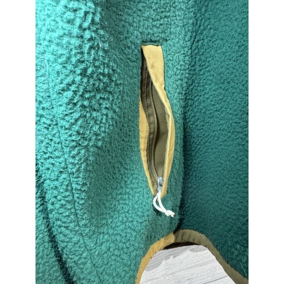 The North Face Full zip Hooded Color Block Sherpa Jacket SZ M Women Brown Tab - Picture 7 of 13